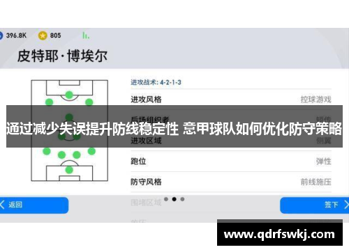 通过减少失误提升防线稳定性 意甲球队如何优化防守策略