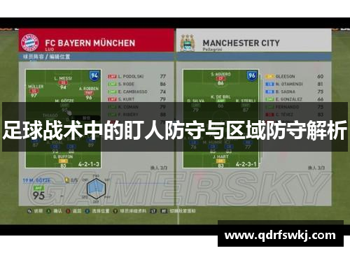 足球战术中的盯人防守与区域防守解析